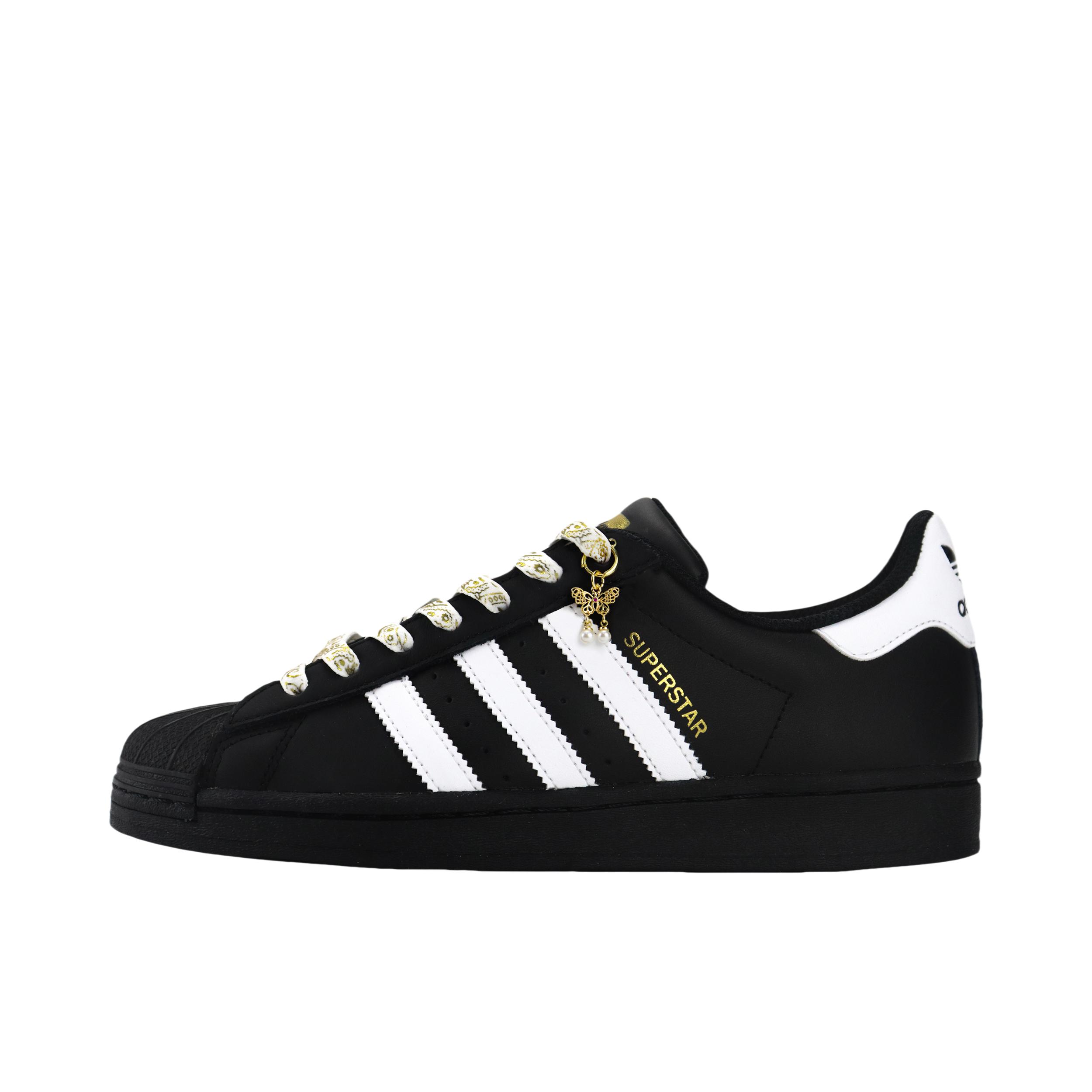 推荐商品：【定制球鞋】 adidas Originals Superstar 板鞋 防踢减震防滑耐磨百搭潮流时尚合成革贝壳头 落日熔金