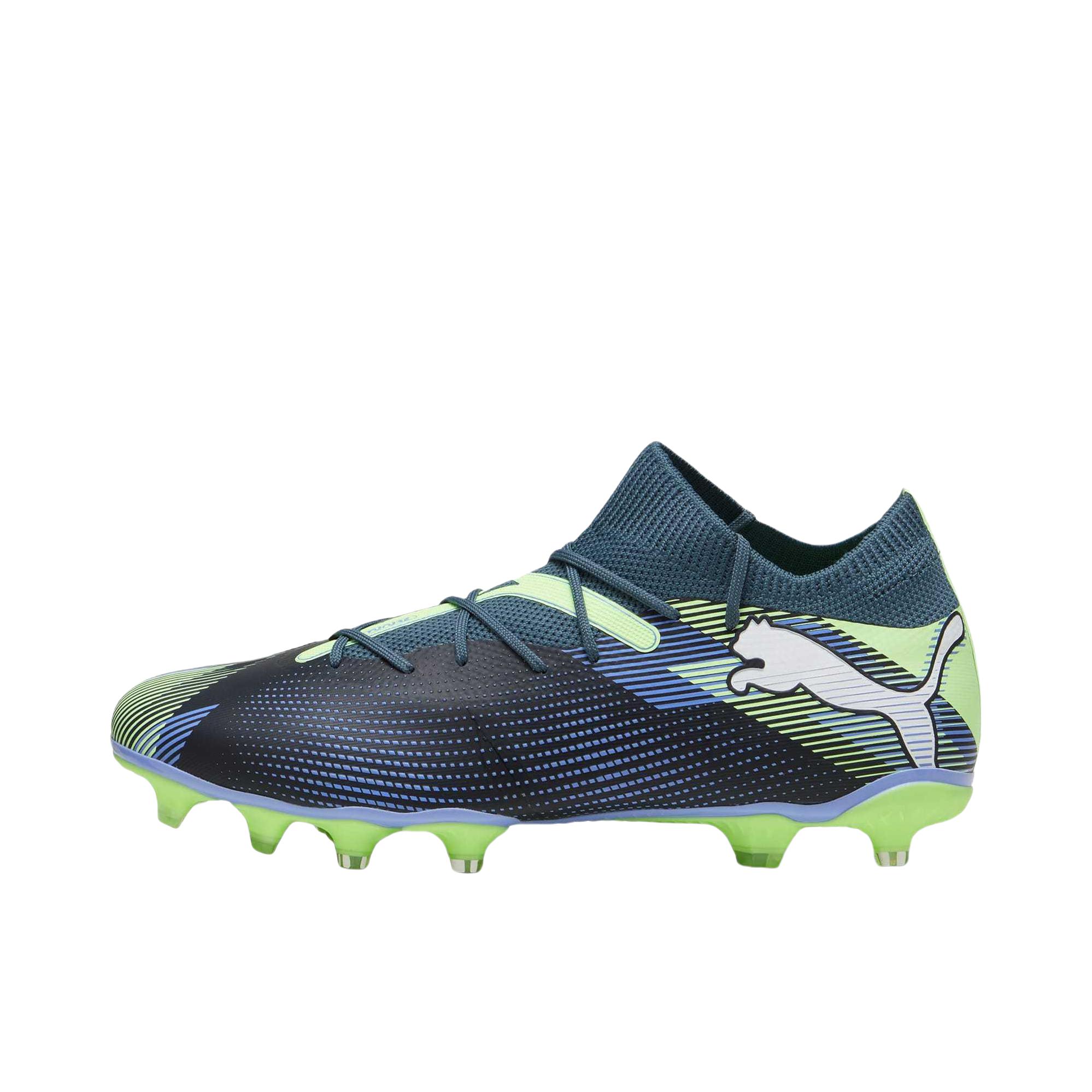 推荐商品：Puma/彪马 Future 7 Match Rush FG/AG 简约百搭 减震耐磨 低帮 钉鞋 人造草坪 胶质 长钉 足球鞋 灰色/蓝色 