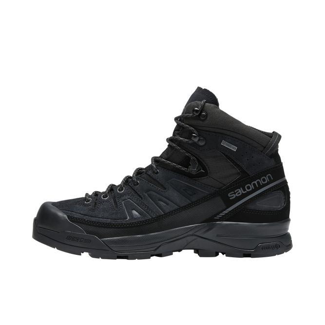 推荐商品：Salomon/萨洛蒙 X-ALP MID LTR GTX 防滑耐磨 减震透气 防水中帮 平跟 橡胶 户外休闲鞋 黑色