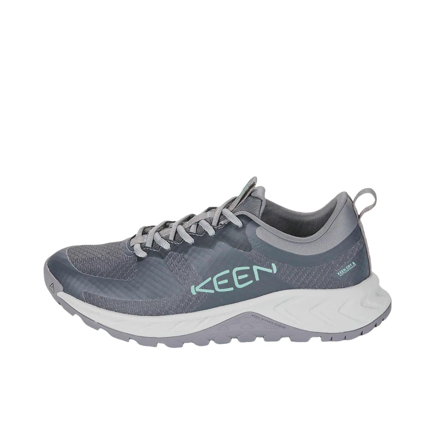 推荐商品：KEEN/科恩 DRY 防滑 厚底 系带 户外鞋 灰蓝色