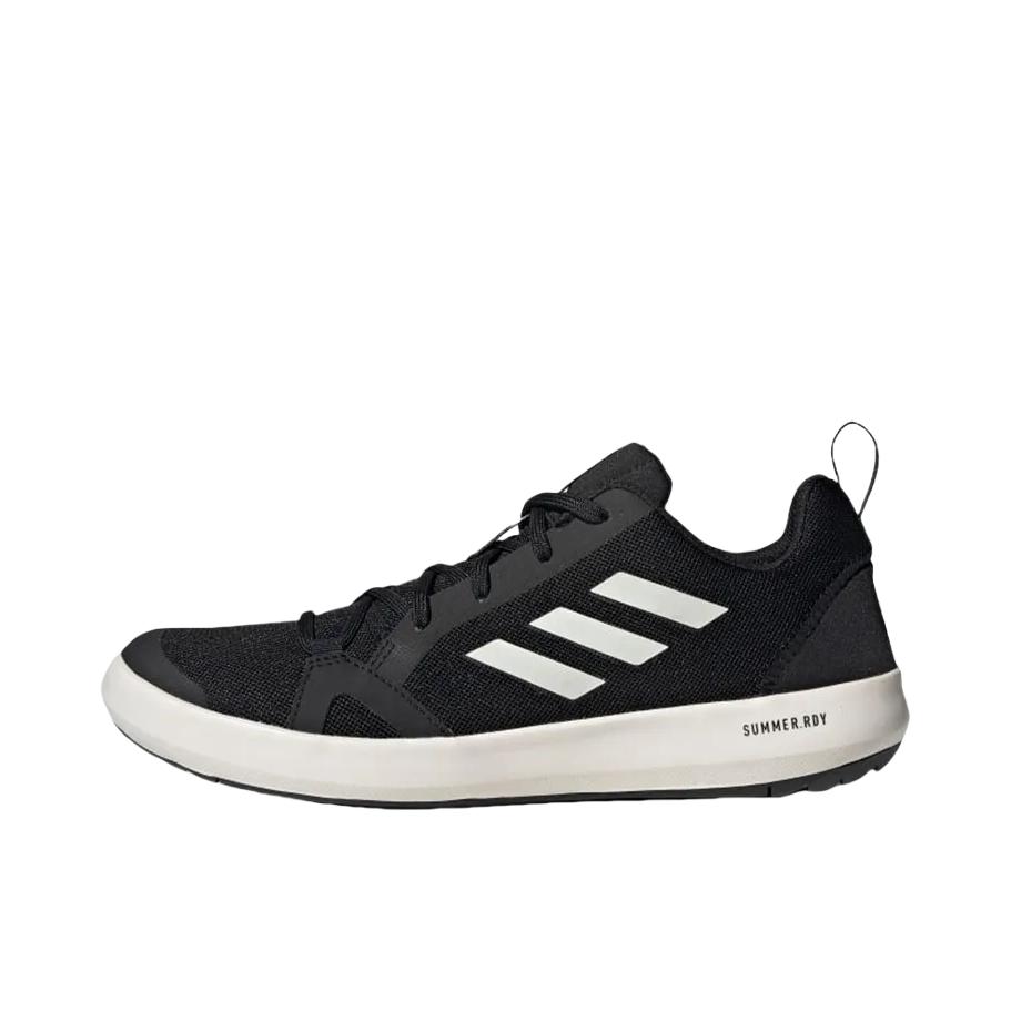 推荐商品：adidas  BOAT LACE DLX  防滑透气 速干 耐磨 轻便 TERREX G26530 溯溪鞋 户外鞋  Core Black/Cloud White 黑色