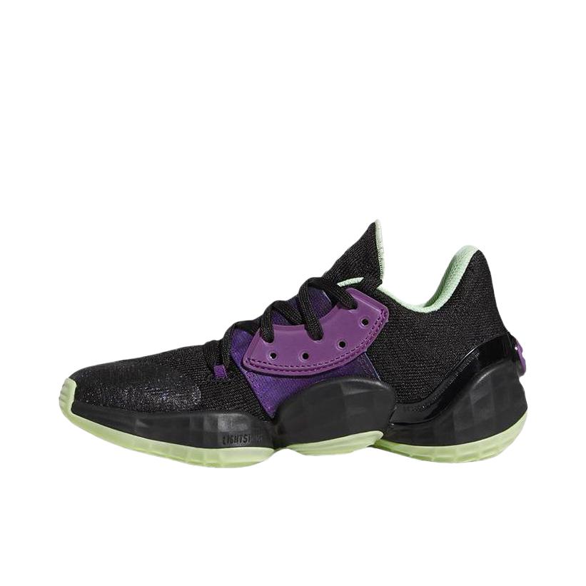 推荐商品：adidas Harden Vol. 4 哈登4代 篮球鞋 防滑耐磨缓震实战 黑色/紫色
