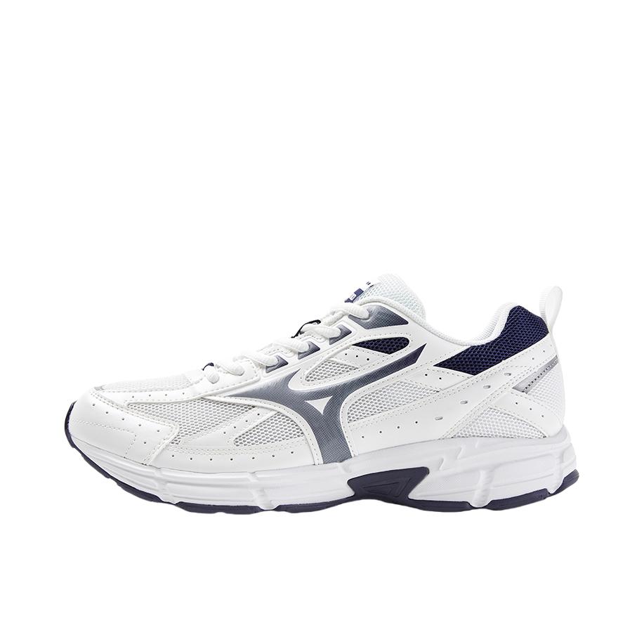 推荐商品：Mizuno/美津浓 Speed 星速 缓震 防滑耐磨 舒适回弹 透气网面 复古 运动 跑鞋 白色/蓝色