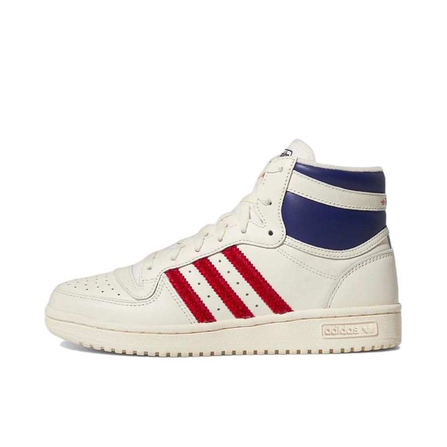 推荐商品：adidas Originals Top Ten 板鞋 防滑耐磨减震回弹轻便透气经典复古舒适潮流 米白色/红色/蓝色