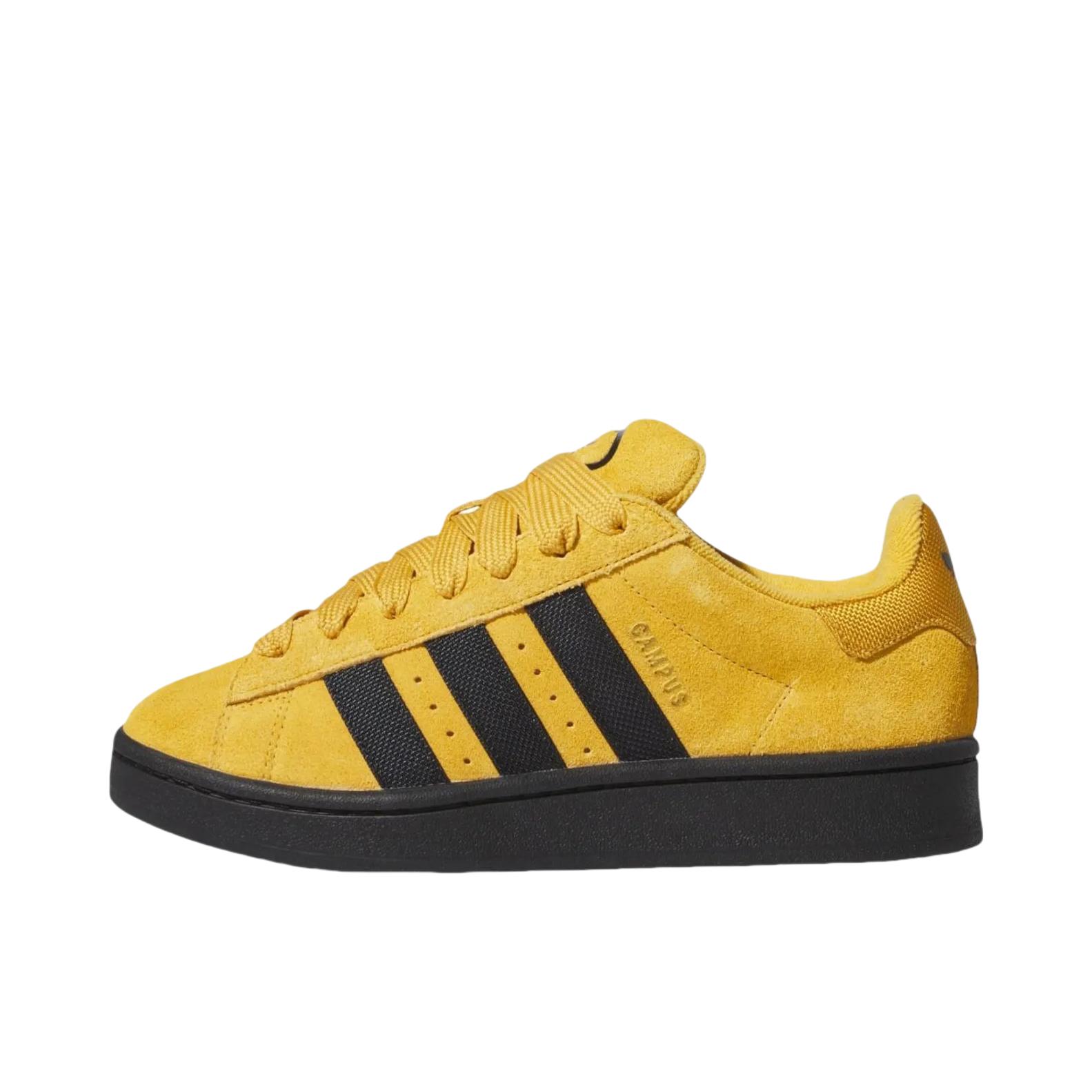 推荐商品：adidas Originals Campus 00s 板鞋 面包鞋 复古缓震透气轻便薄底贴合耐穿圆头包裹性平跟支撑 土黄色/黑色
