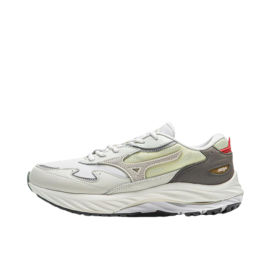 推荐商品：Mizuno/美津浓 Wave Rider β 复古潮流 拼接 软弹 运动休闲鞋 白色/棕色