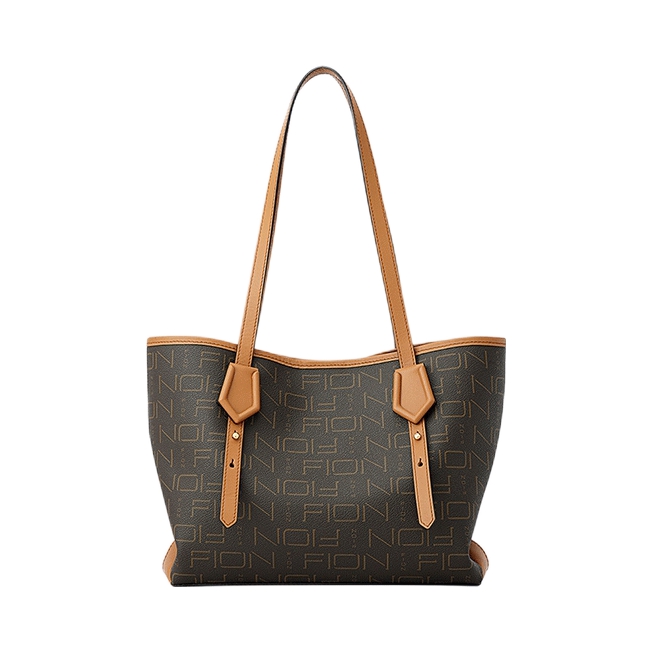 推荐商品：FION/菲安妮 2024新款经典字母大容量礼物水桶包背包手提包斜挎包单肩包
