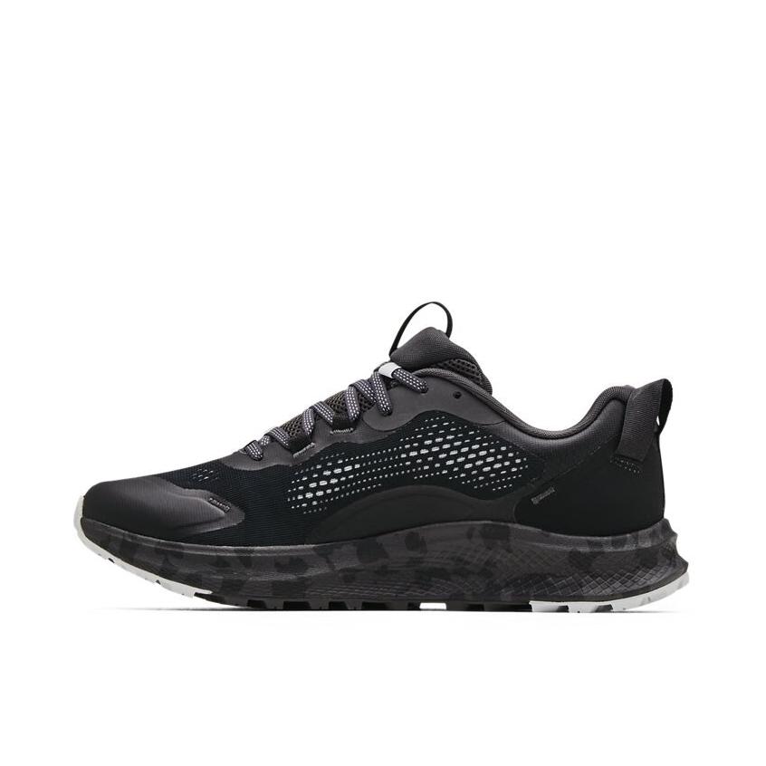 推荐商品：Under Armour/安德玛 Charged Bandit TR 2 轻便减震 防滑耐磨 网面舒适 透气 运动 跑鞋 黑色