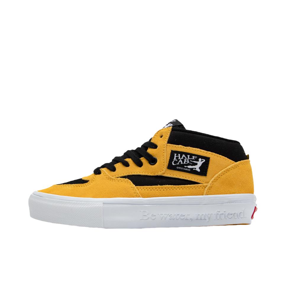 推荐商品：Vans/范斯 Half Cab 板鞋 减震透气防滑耐磨系带舒适轻便百搭复古贴合 Bruce Lee联名/黄色/黑色