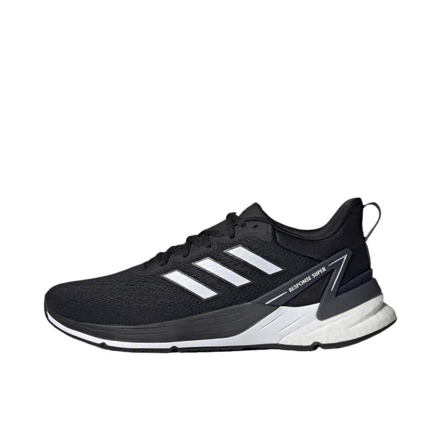 推荐商品：adidas Response Super 2.0 跑鞋 缓震防滑耐磨网面透气织物轻便 黑色/白色/浅灰色