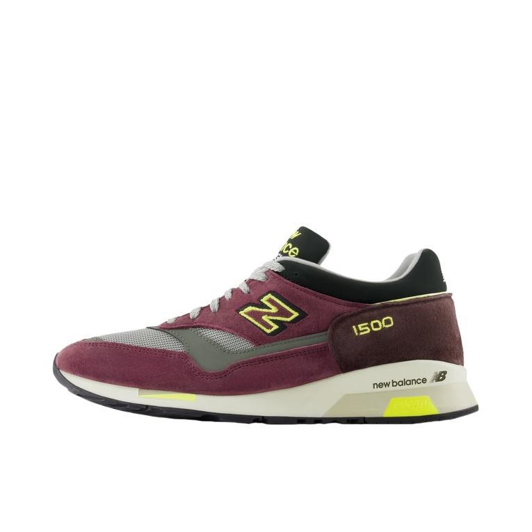 推荐商品：New Balance 1500 跑鞋 减震回弹透气防滑耐磨马拉松合成革织物复古包裹性轻便圆头贴合 D宽/紫色/黑色/银灰色