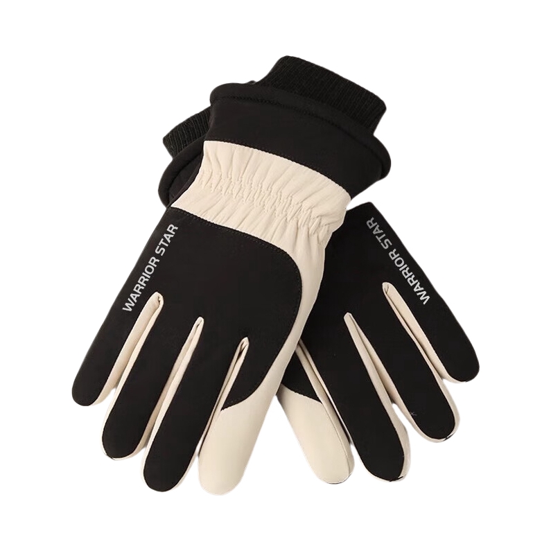 推荐商品：Warrior/回力 冬季 运动 防风 防寒 加绒 加厚 保暖 滑雪手套 IA410G05979PK