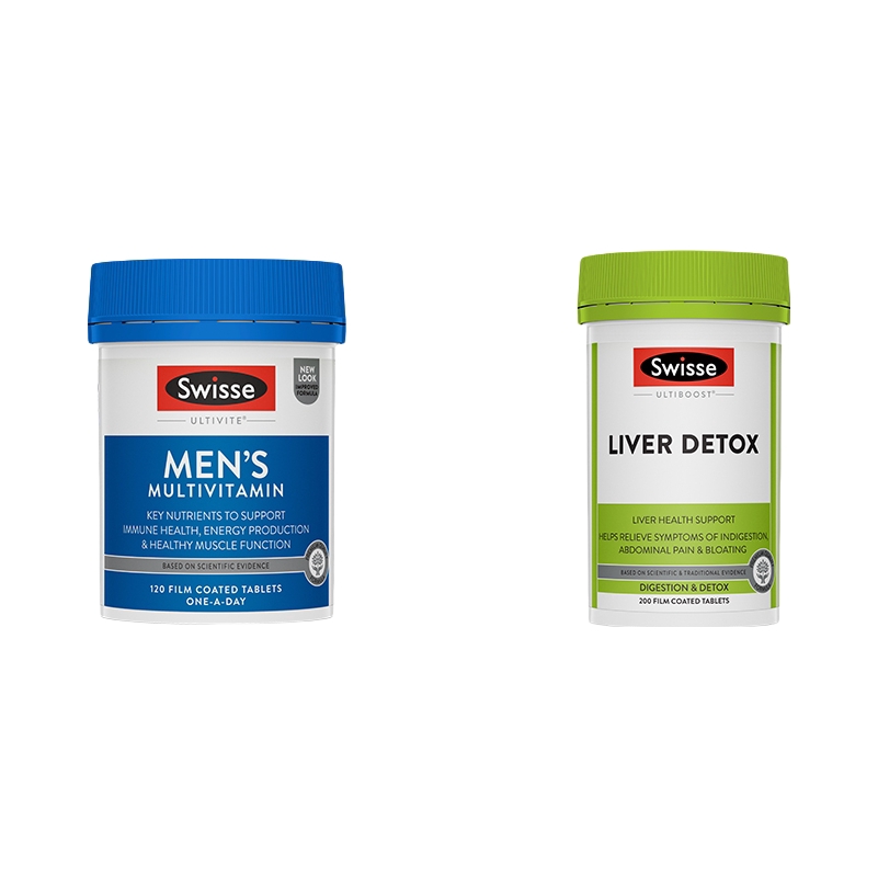 推荐商品：Swisse/斯维诗 男士复合维生素+经典款奶蓟草护肝片 组合装 补充营养
