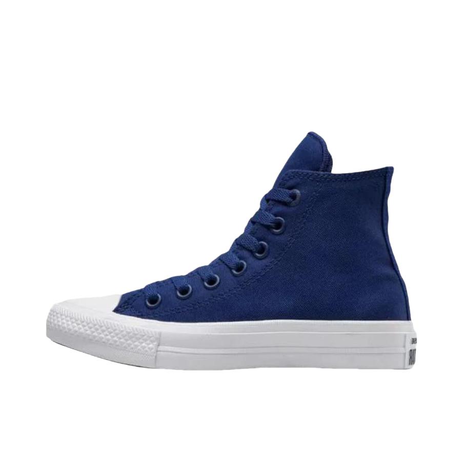 推荐商品：Converse/匡威 Chuck Taylor All Star 帆布鞋 常青款轻便防滑耐磨百搭复古圆头减震贴合高帮 海军蓝/纯白色