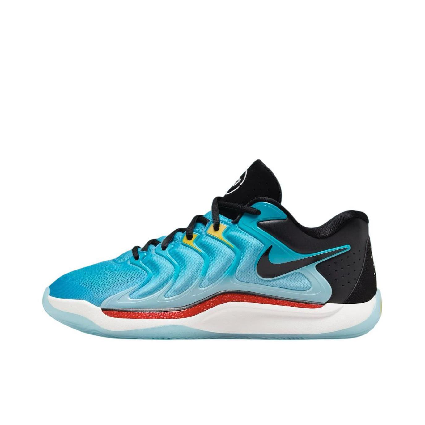 推荐商品：Nike KD 17 篮球鞋 缓震防滑耐磨抗扭抓地支撑舒适百搭训练 青色/黑色