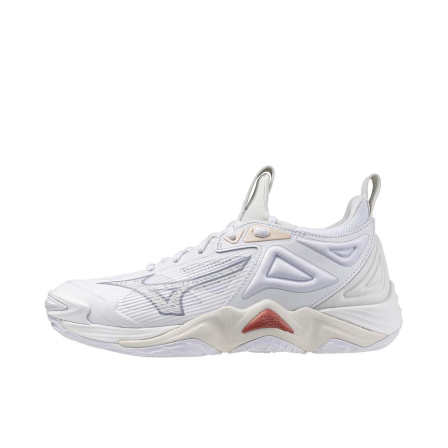推荐商品：Mizuno/美津浓 Wave Momentum 3 轻便舒适 防滑缓震 排球鞋 男款/白色/灰色