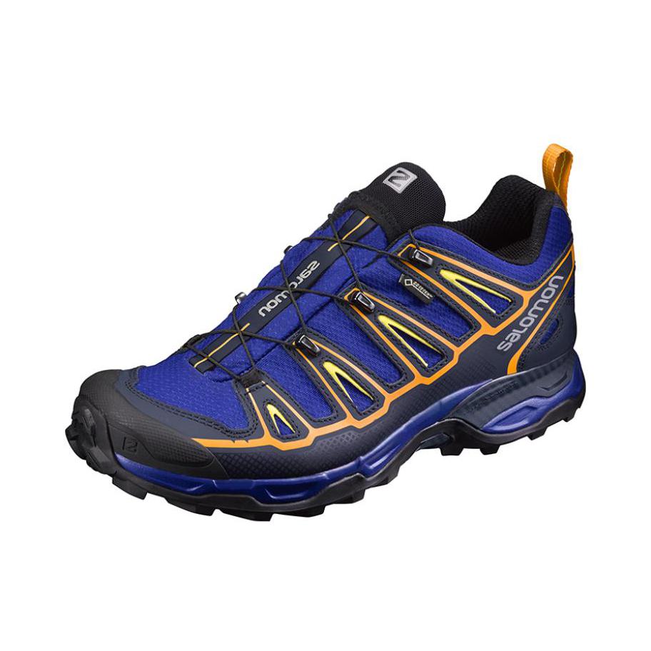 推荐商品：Salomon/萨洛蒙 X Ultra 2 Gtx 低帮系带 防水 防滑耐磨 舒适百搭 户外鞋 蓝色