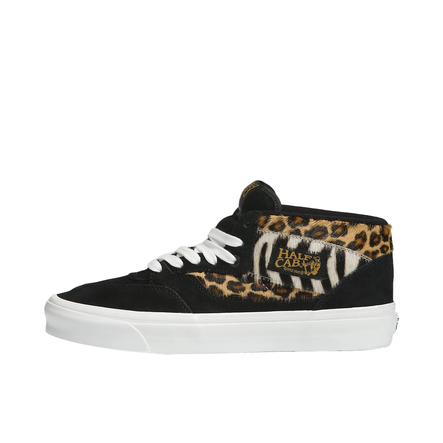 推荐商品：Vans/范斯 Half Cab 板鞋 减震透气防滑耐磨系带舒适轻便百搭复古贴合 黑色/黄色