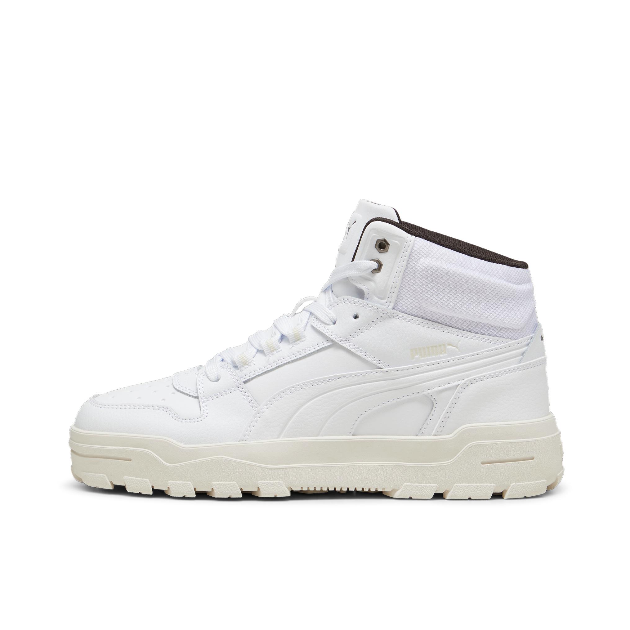 推荐商品：Puma/彪马 Rebound Abrupt WTR 板鞋 防滑耐磨舒适轻便百搭复古时尚 白色/雪白色/草灰
