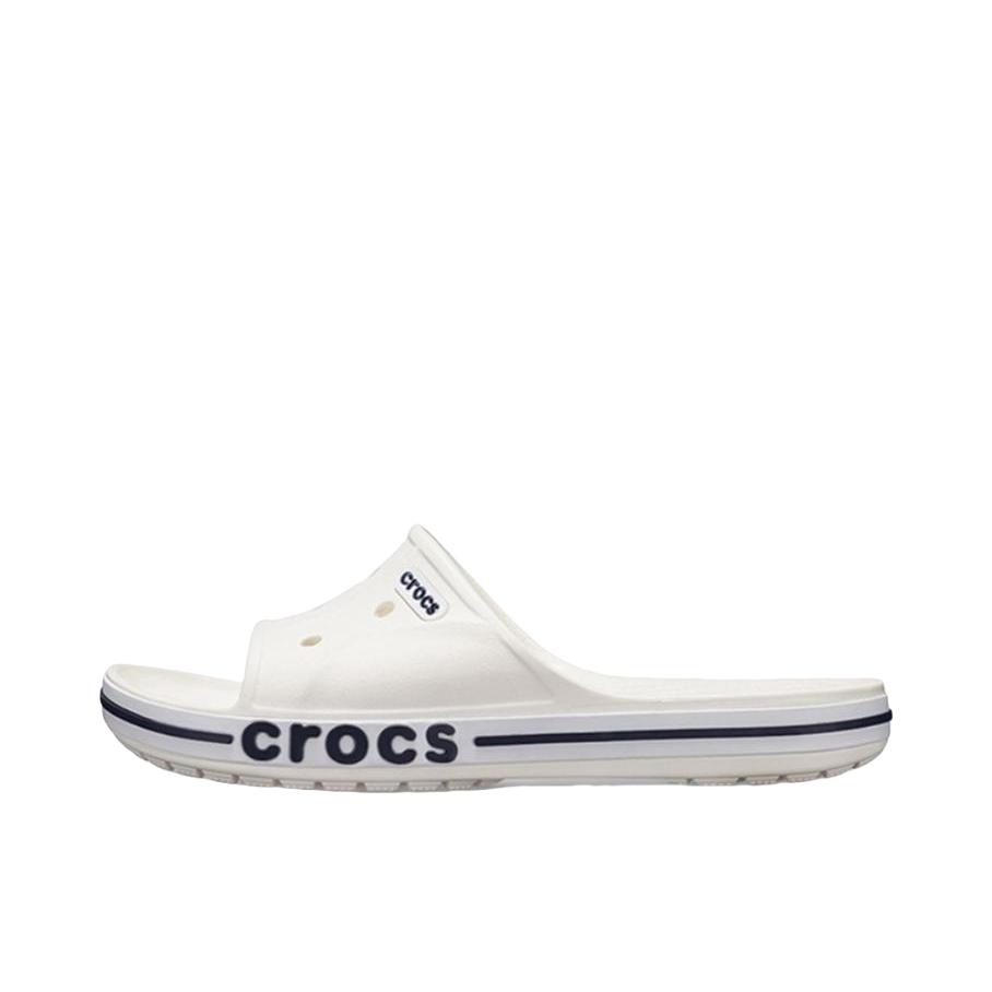推荐商品：Crocs/卡骆驰 Bayaband clog 贝雅卡骆班 防滑耐磨 舒适轻便 休闲外穿 室外沙滩 露趾 防磨 拖鞋 白蓝