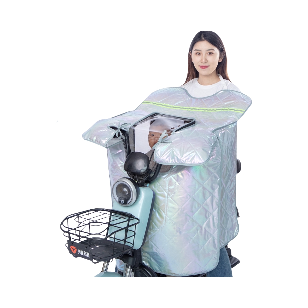 推荐商品：清清河畔 前置座椅 开叉 亲子 儿童 夏季 春秋 薄款 防风 电动车挡风被