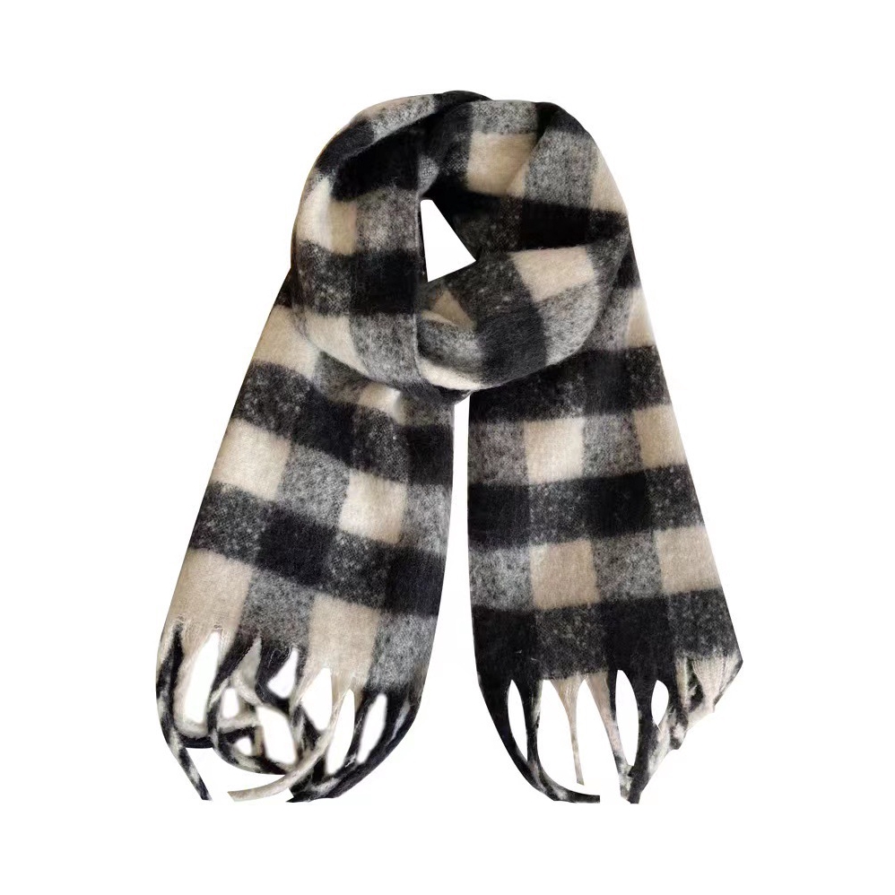 推荐商品：MEETSUNNY 保暖加厚流苏绒线围巾 2024B