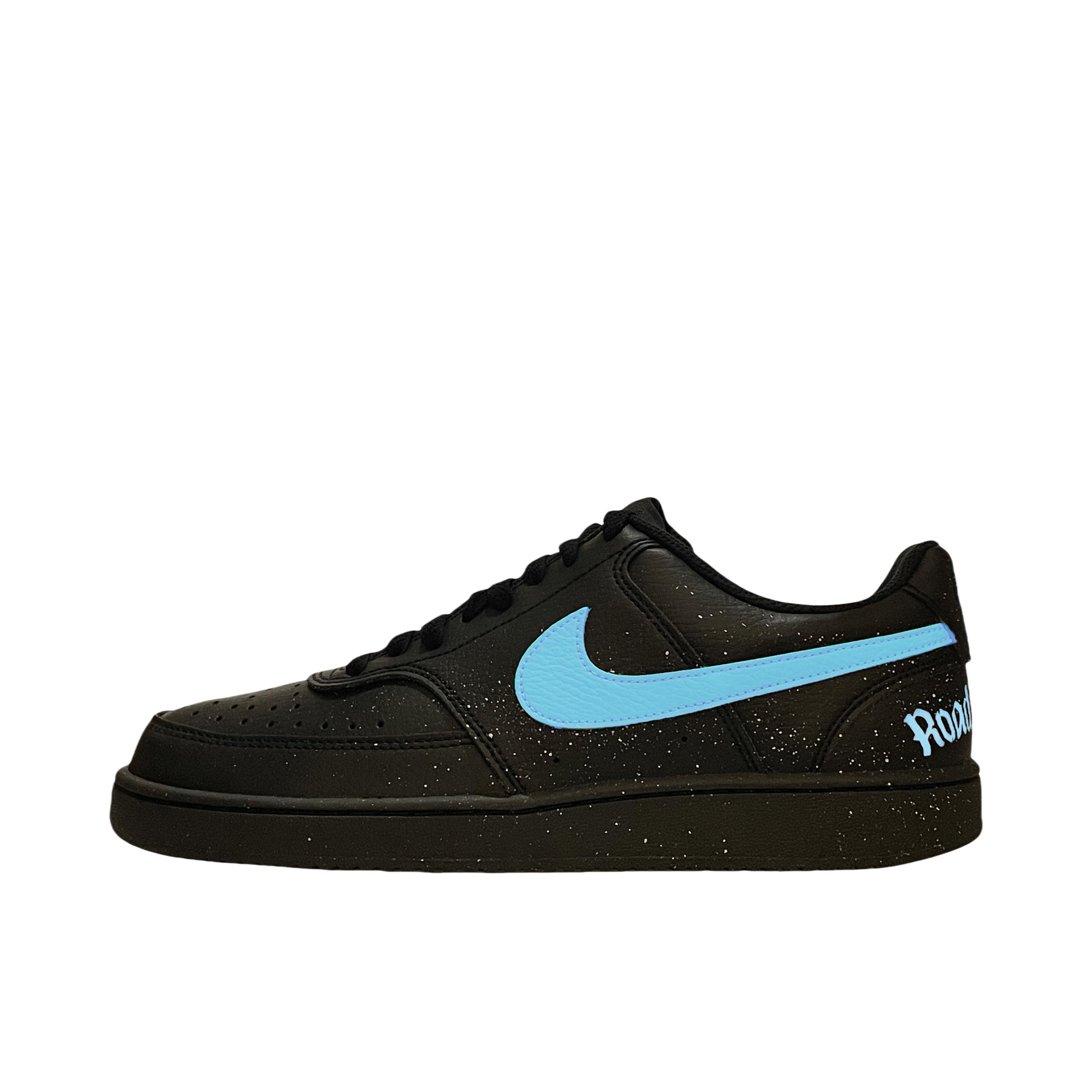 推荐商品：【定制球鞋】Nike Court Vision 板鞋 增高街头风防滑耐磨轻便减震复古潮舒适百搭 月夜暗影 