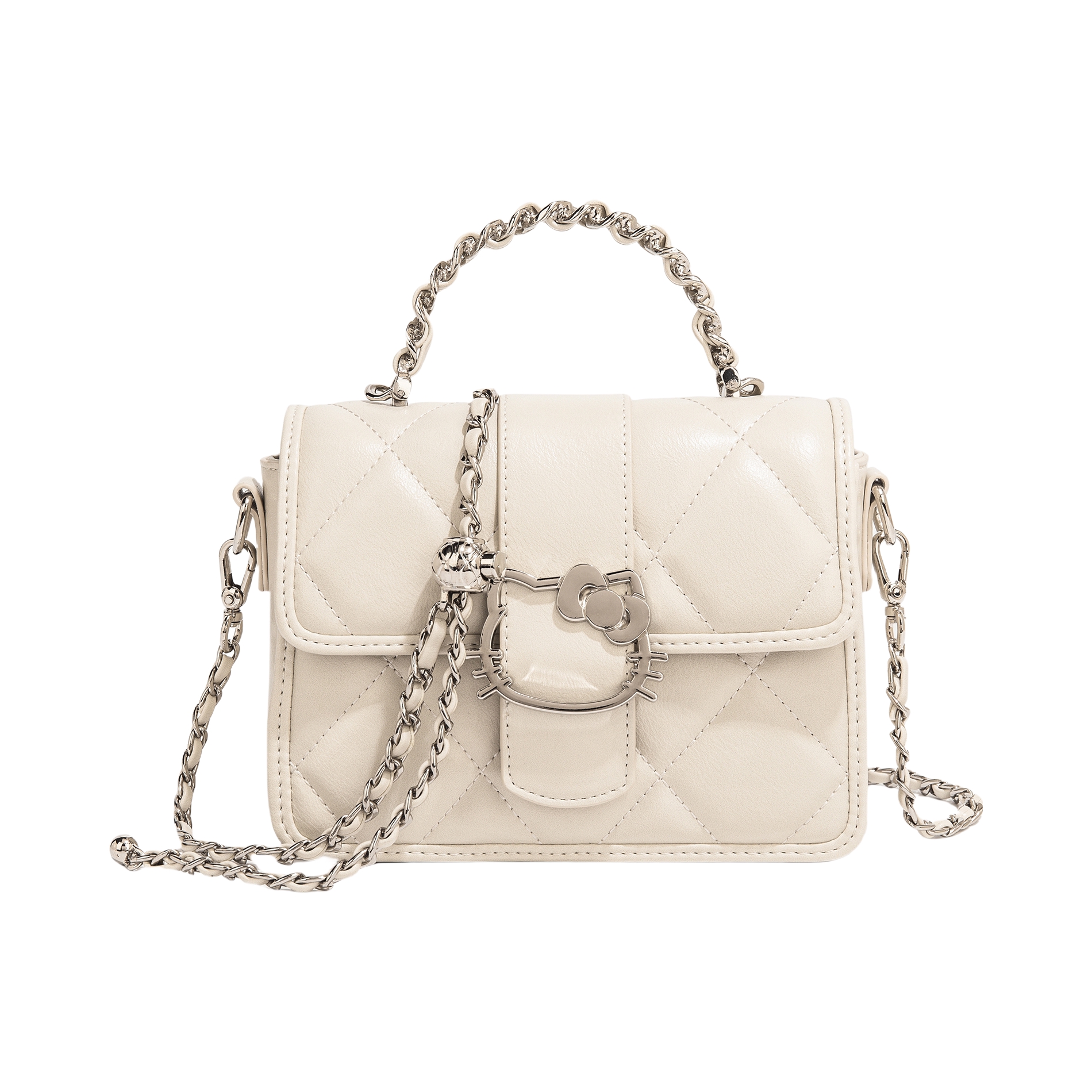 推荐商品：【Sanrio三丽鸥】MESUCA麦斯卡 kitty系列 百搭小众休闲通勤PU单肩包小方包手提包