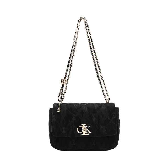 推荐商品：BETTINA VIVIAN 常规菱格可调节肩带PU斜挎包