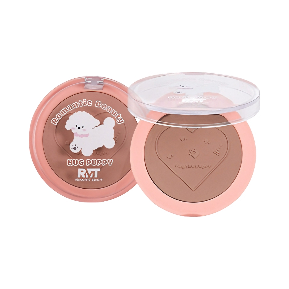 romantic beauty/罗小曼 比熊单色修容提亮腮红 防水防汗超自然哑光细闪 3.8g 14肉桂茶