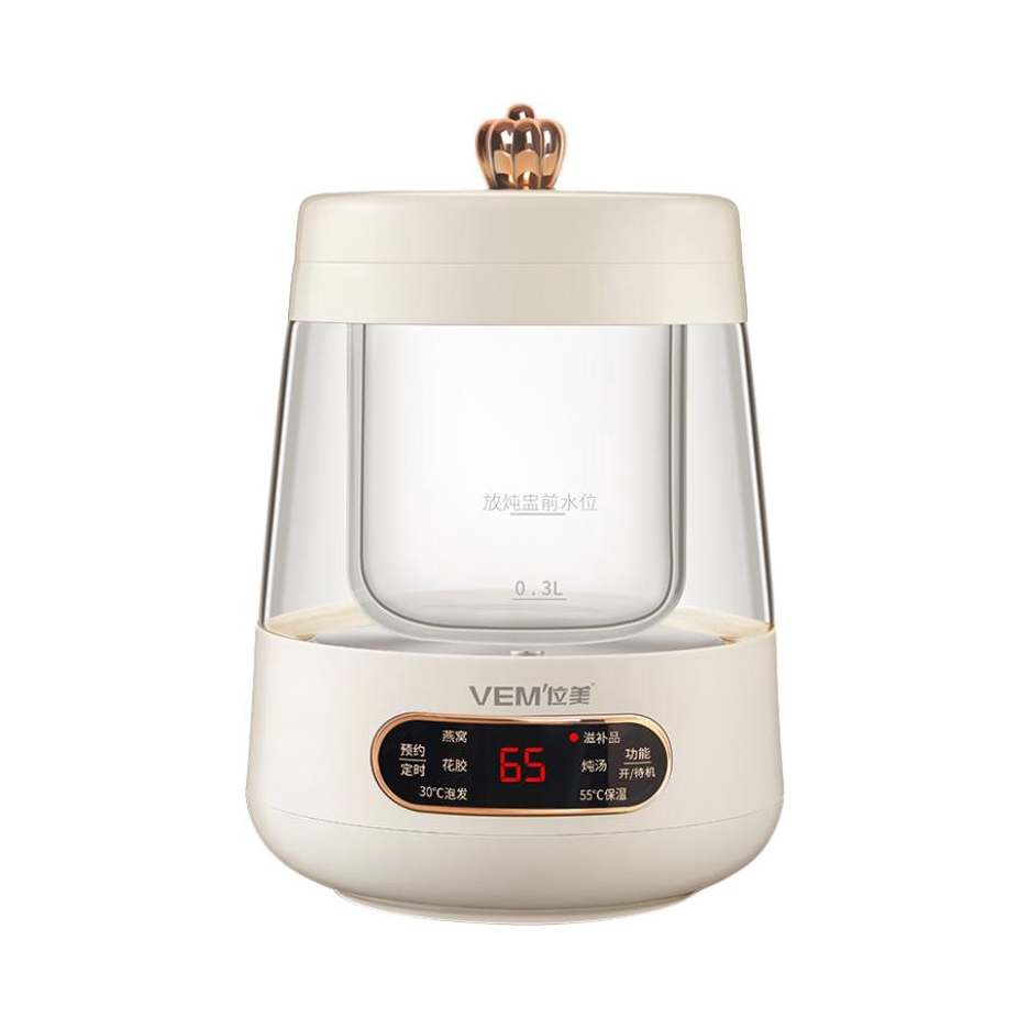 推荐商品：VEM/位美 电炖盅 0.6L 隔水柔炖 防烫提手 预约保温 煮粥