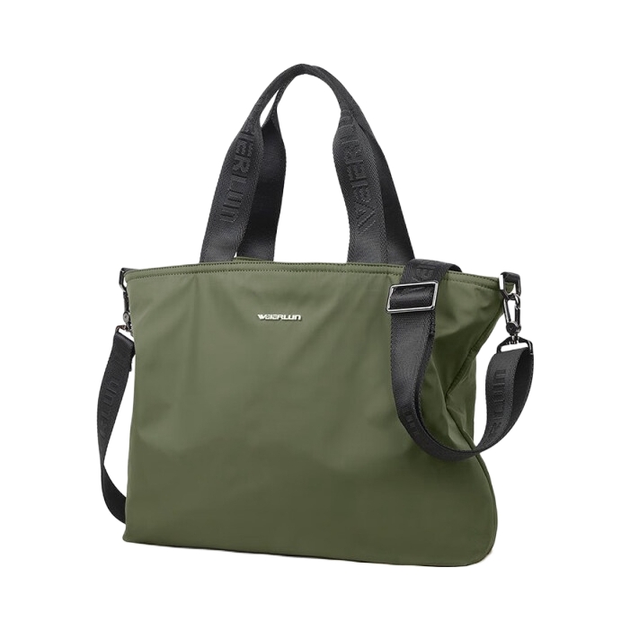 推荐商品：WEIERLUN/威尔伦 休闲锦纶通勤潮多功能大容量单肩包背包斜挎包手提包