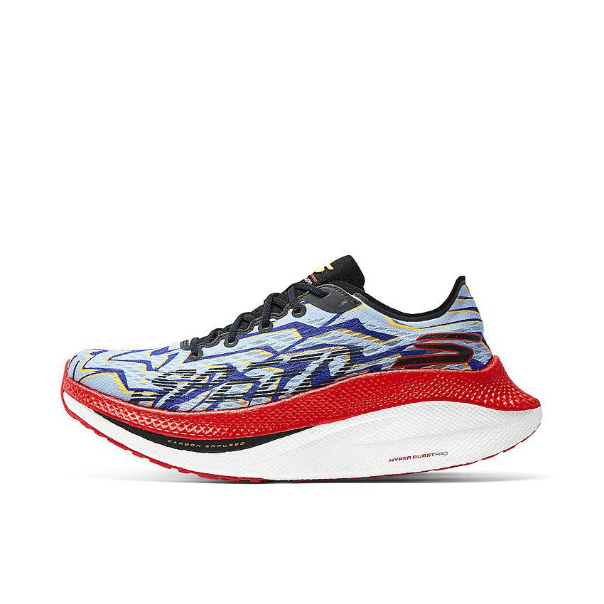 推荐商品：Skechers/斯凯奇 GO RUN ALPHA TEMPO 缓震透气 防滑耐磨 足弓支撑 百搭时尚 跑鞋 172063 男款/蓝色/红色