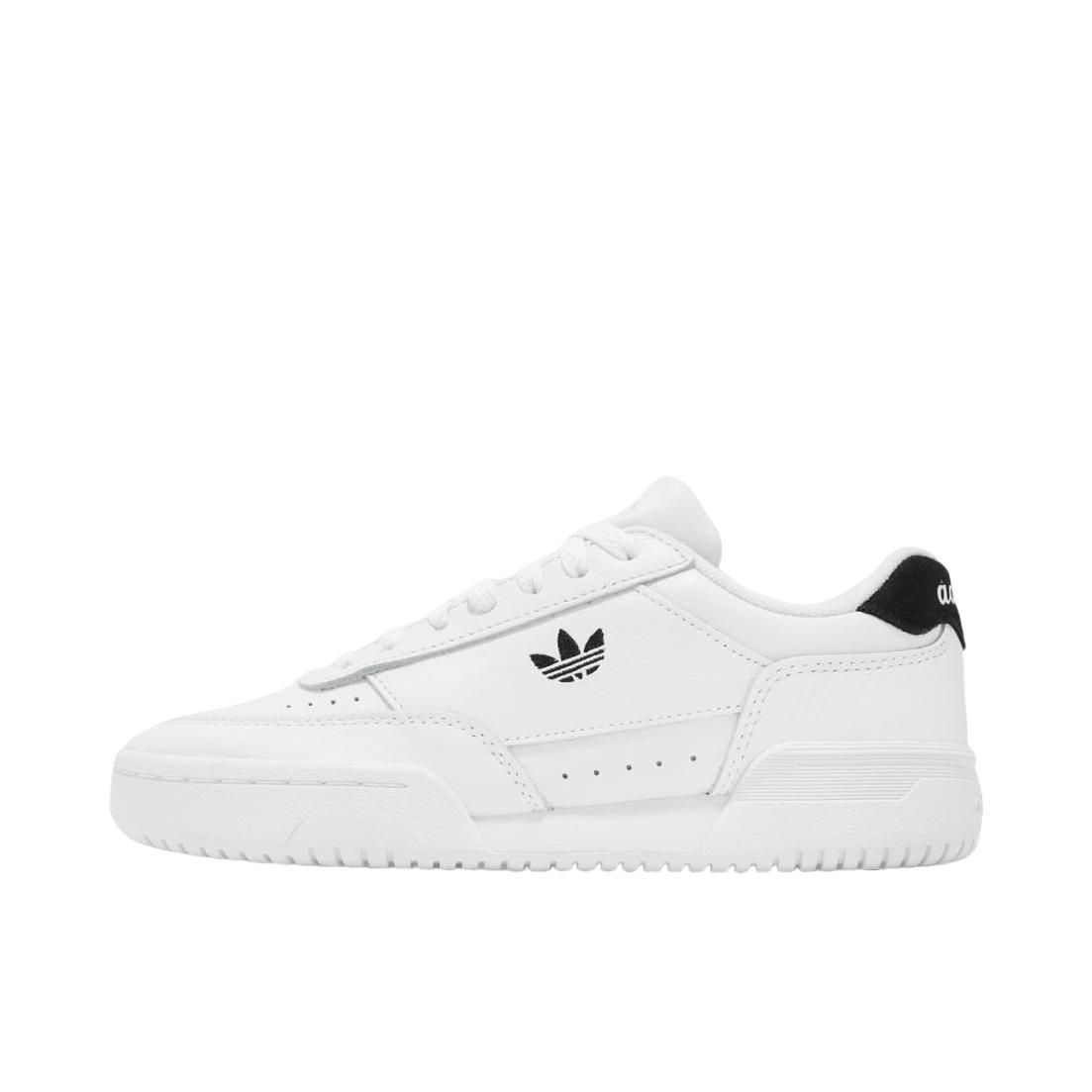 推荐商品：adidas Originals Court Super 低帮 圆头 系带 耐磨 板鞋 白色/黑色 