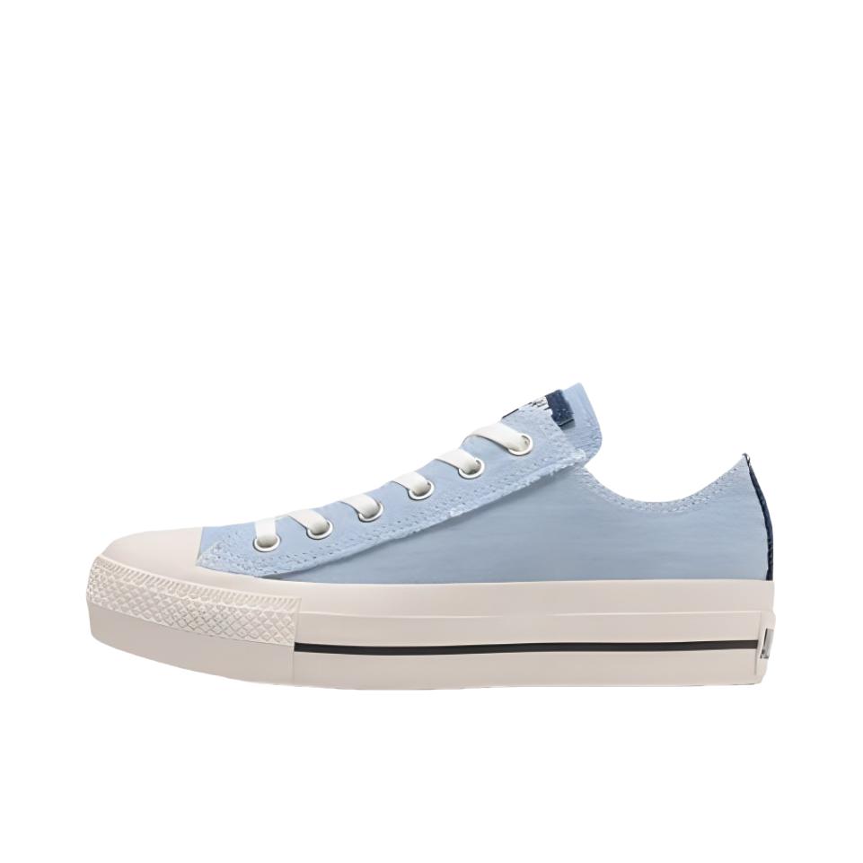推荐商品：Converse/匡威 All Star Plts Logopatch 减震 低帮 系带 圆头 帆布鞋 日版/女款/蓝色/白色 