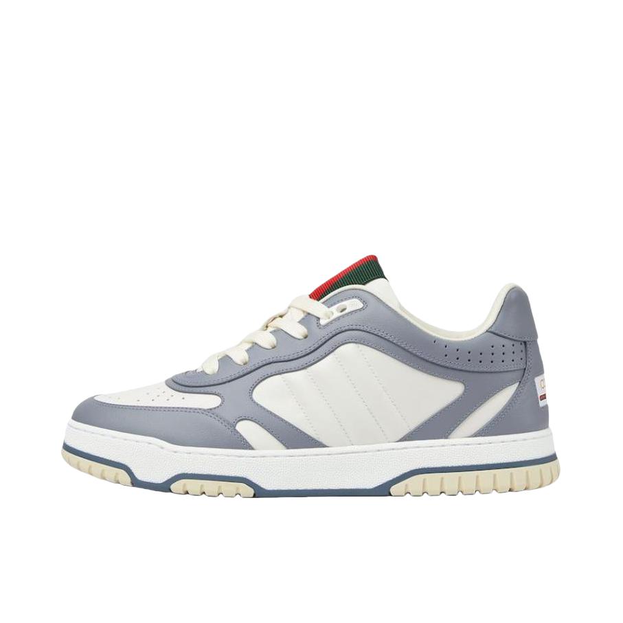 推荐商品：Gucci/古驰 Re-Web 皮革 低帮 粒面纹理 板鞋 786186 AADJ9 女款/灰色/白色