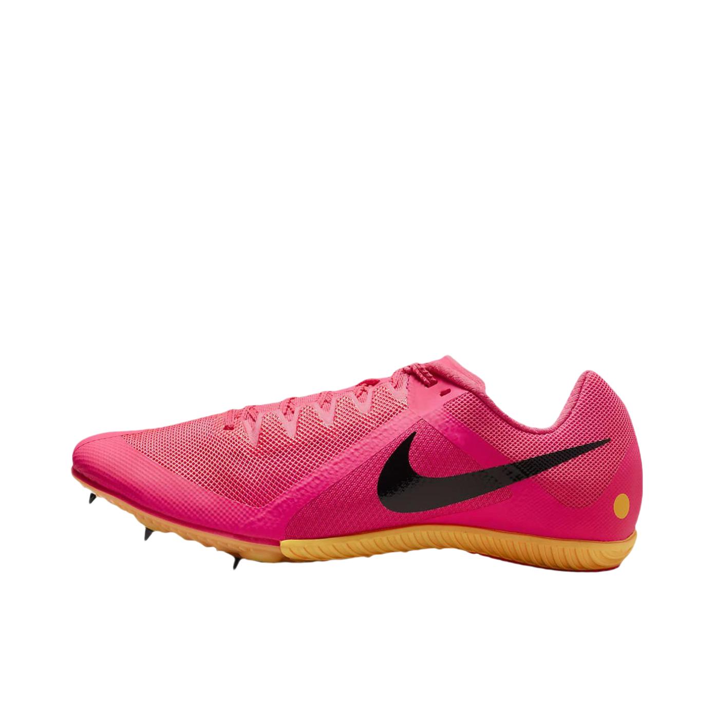 推荐商品：Nike Zoom Rival Multi M10 钉鞋 跑鞋 田径比赛短跑训练舒适减震防滑耐磨网眼透气 黑色/激光橙