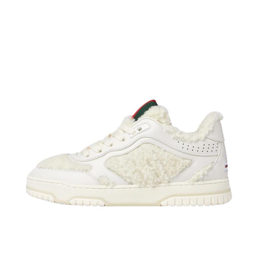 推荐商品：Gucci/古驰 Re-Web 皮革 低帮 粒面纹理 板鞋 786186 AADJ9 女款/米色