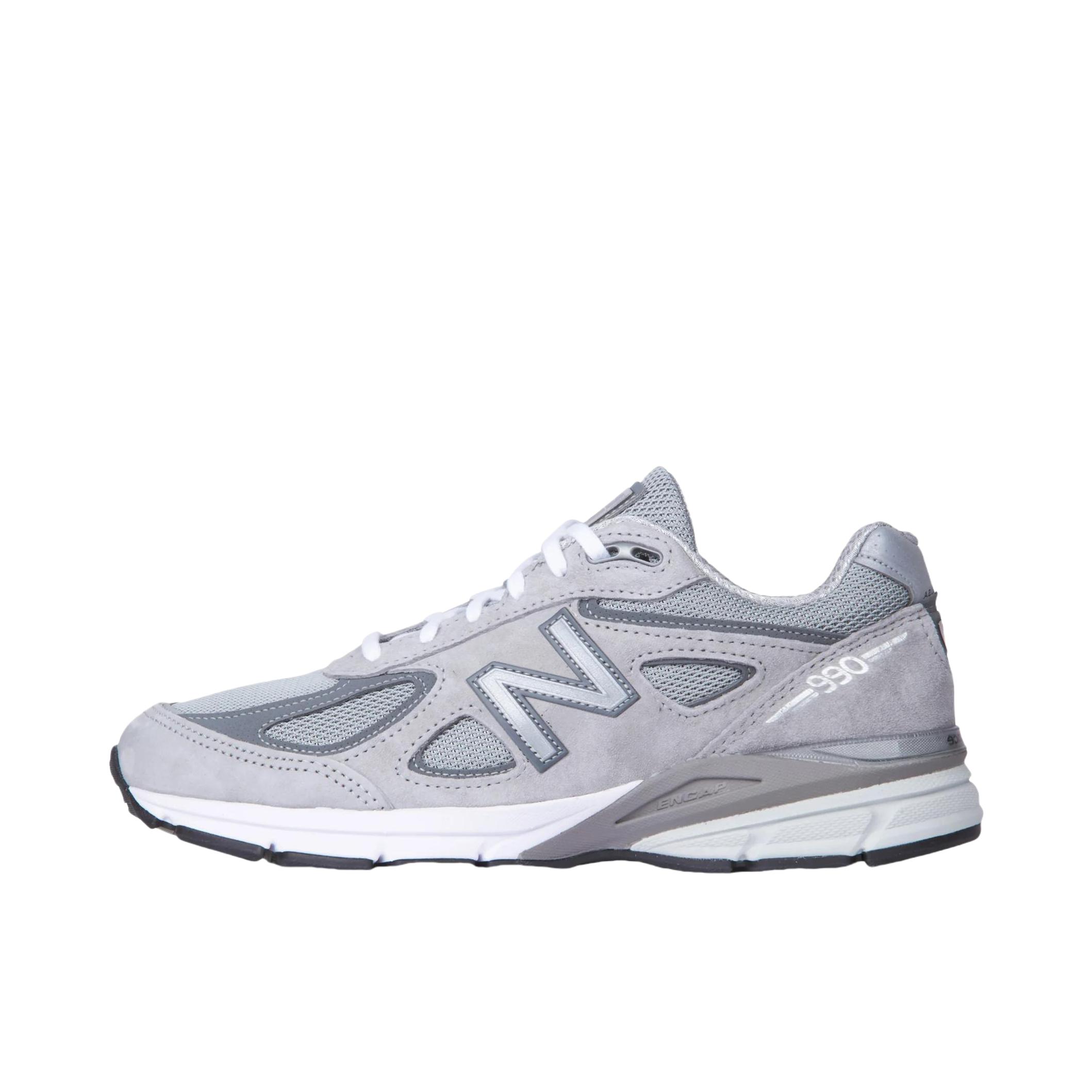推荐商品：New Balance 990 V4 网布 织物 舒适轻便 减震 防滑耐磨 复古 运动休闲鞋 D宽/灰色 