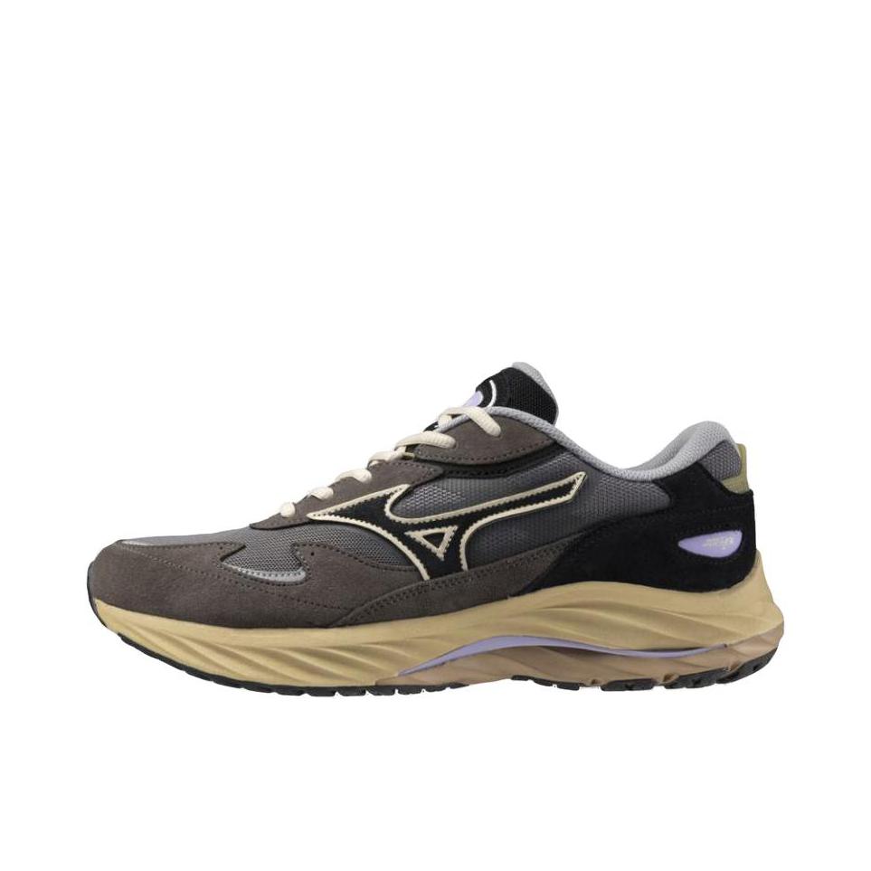 推荐商品：Mizuno/美津浓 Wave Rider β 复古潮流 拼接 软弹 运动休闲鞋 棕色/黑色