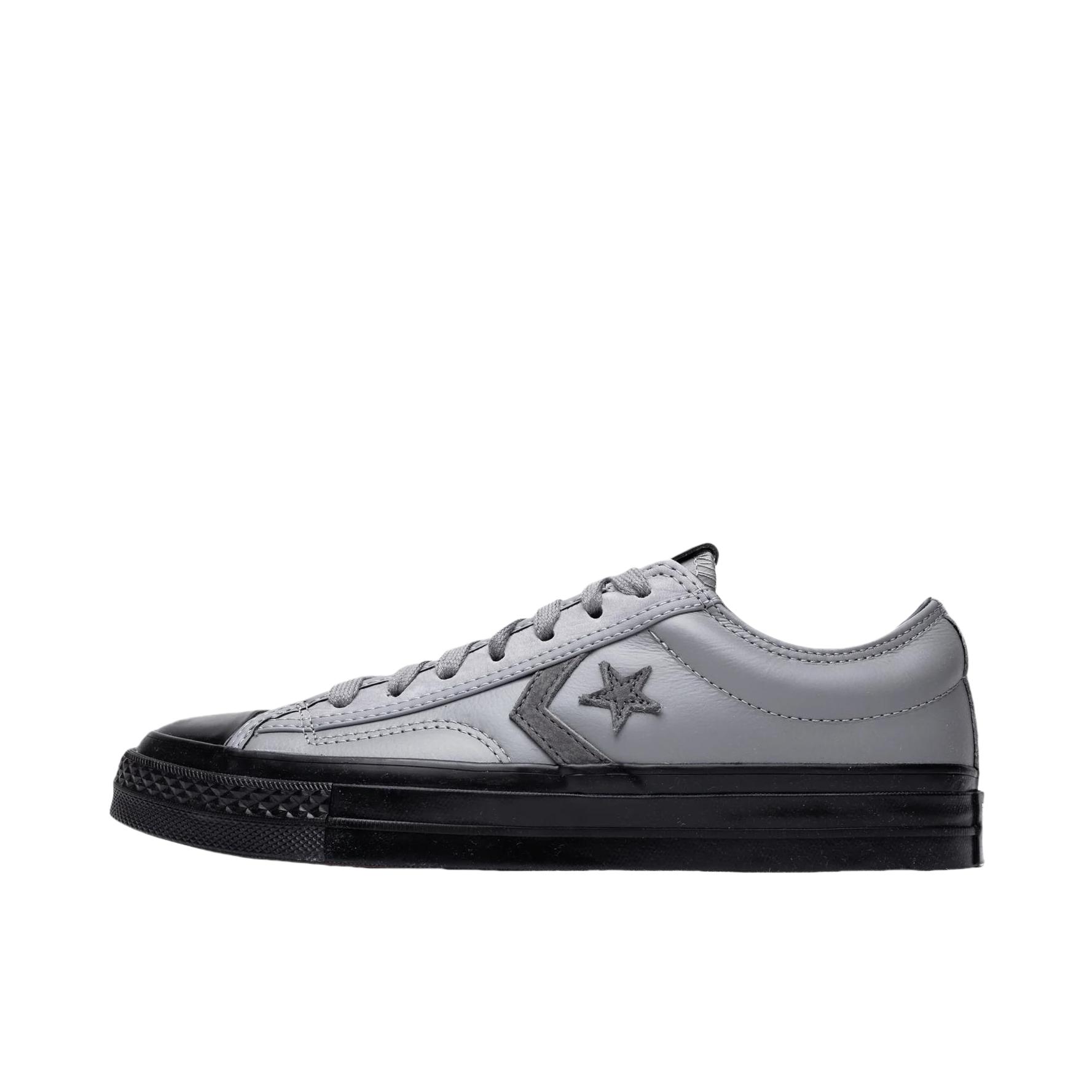 推荐商品：Converse/匡威 Star Player 76 帆布鞋 防滑耐磨舒适轻便易穿圆头百搭复古支撑 灰色/黑色  