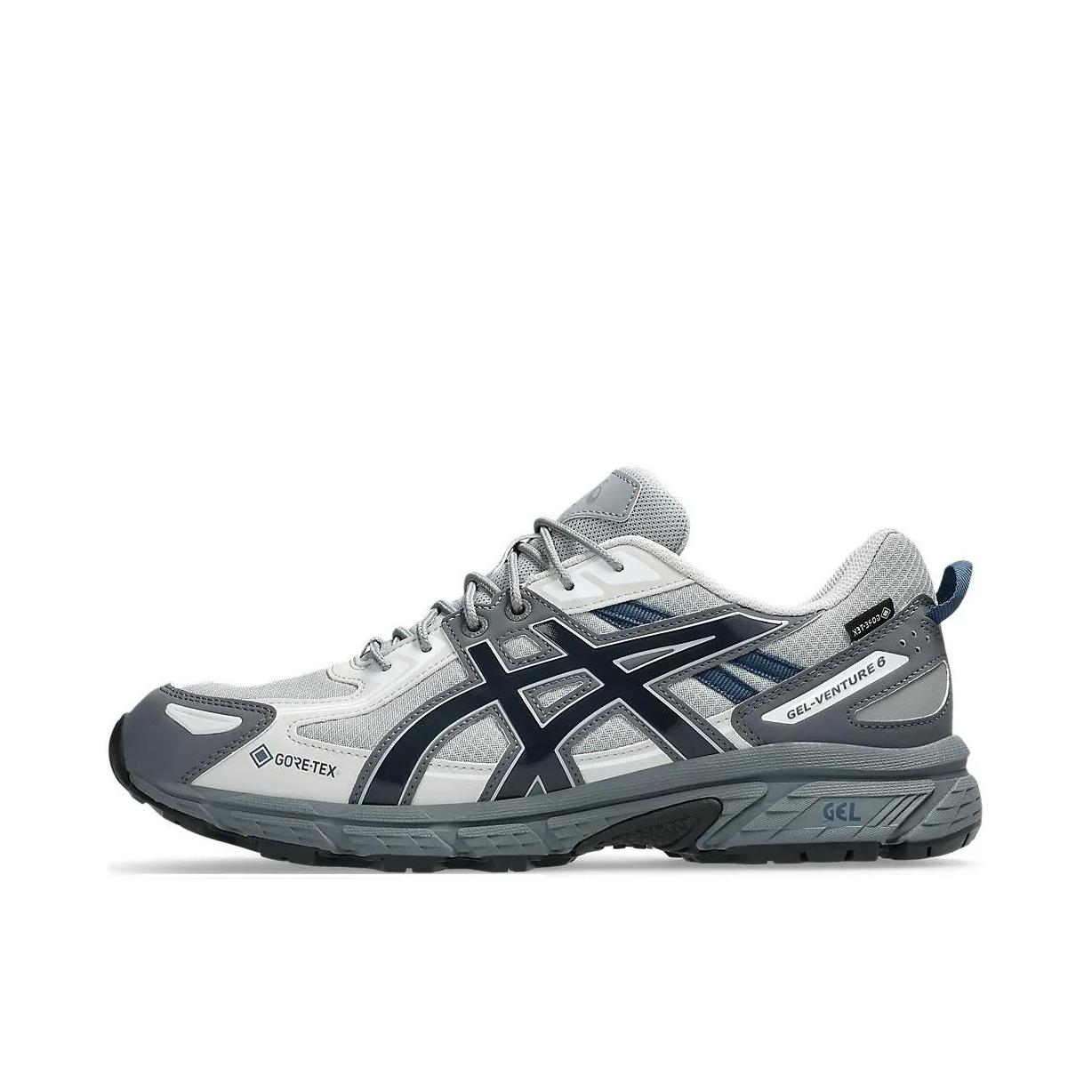 推荐商品：Asics/亚瑟士 Gel-Venture 6 跑鞋 防滑耐磨缓冲抓地减震回弹透气复古越野 浅灰色