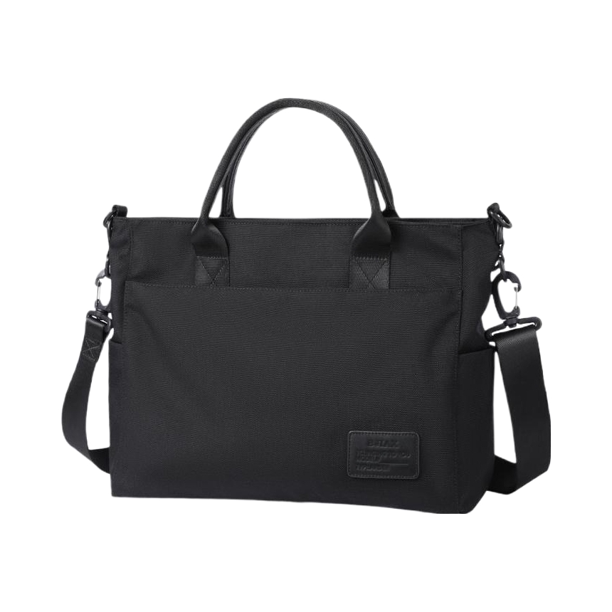 推荐商品：bjiax/宝加西 商务通勤大容量办公简约耐用尼龙单肩斜挎电脑包公文包手提包