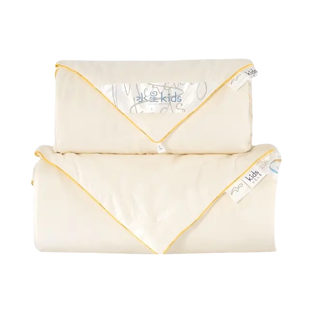 推荐商品：水星儿童 A类 全棉被面100%桑蚕丝二合一被子 冬被春秋被