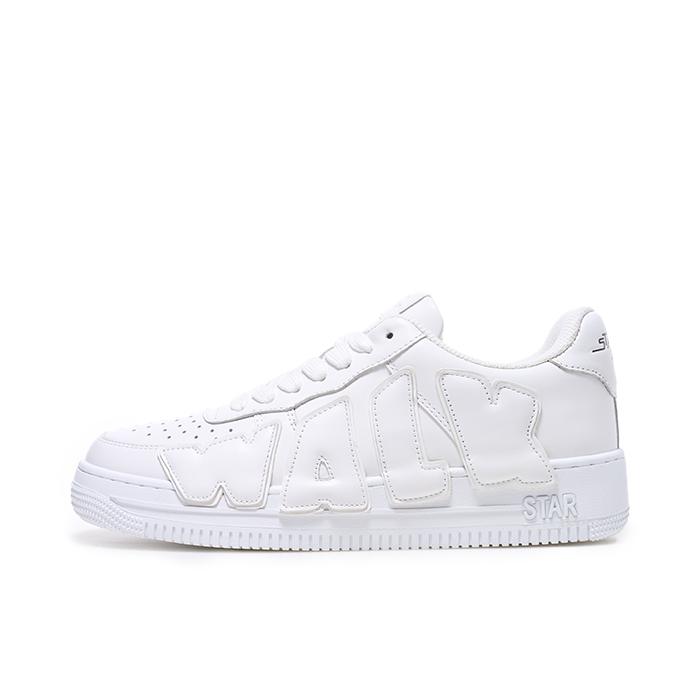 推荐商品：STARWALK SOLDIER WHITE PATCH 板鞋 时尚潮流加厚轻便防滑 白色