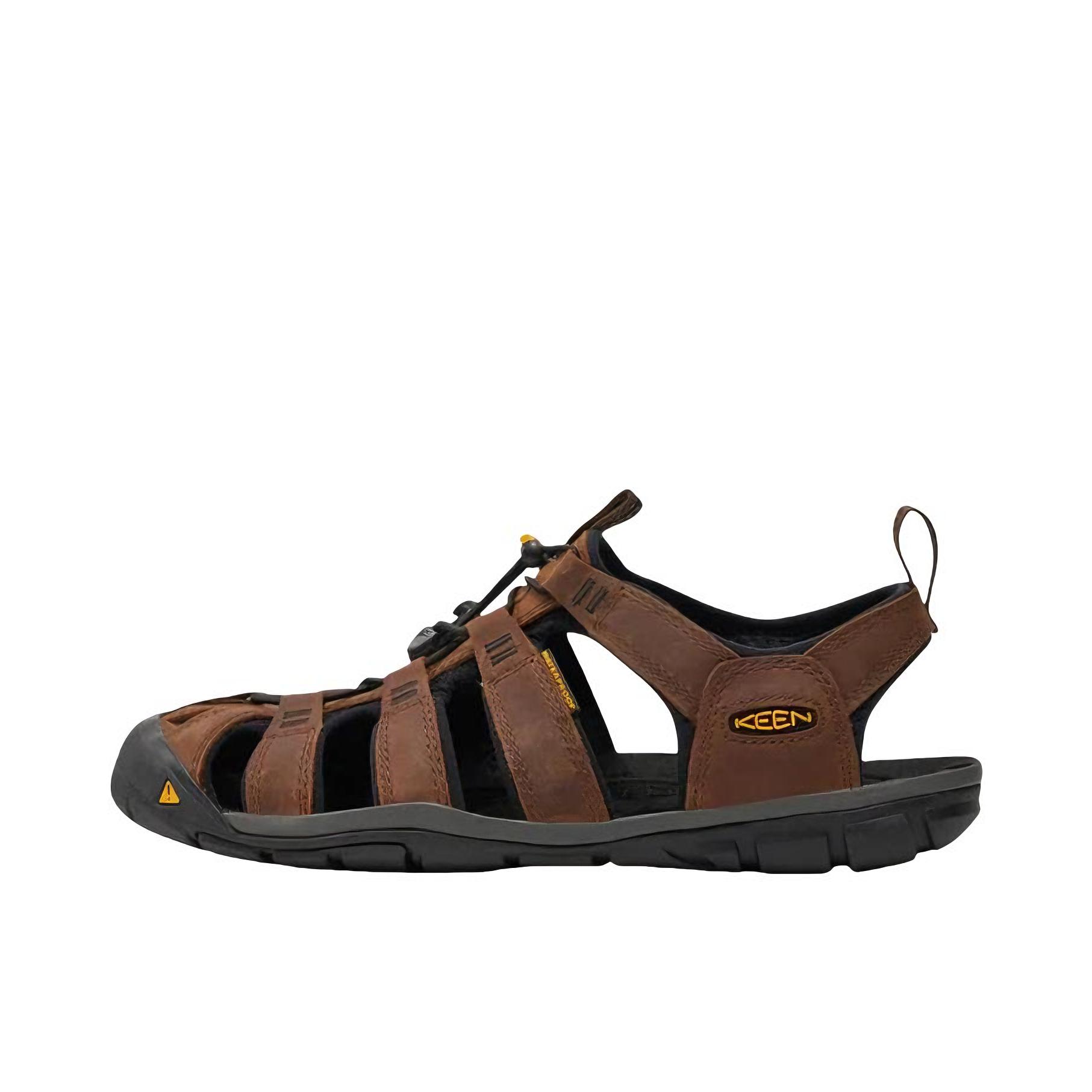 推荐商品：KEEN/科恩 透气 包头 抽绳 厚底 户外鞋 棕色