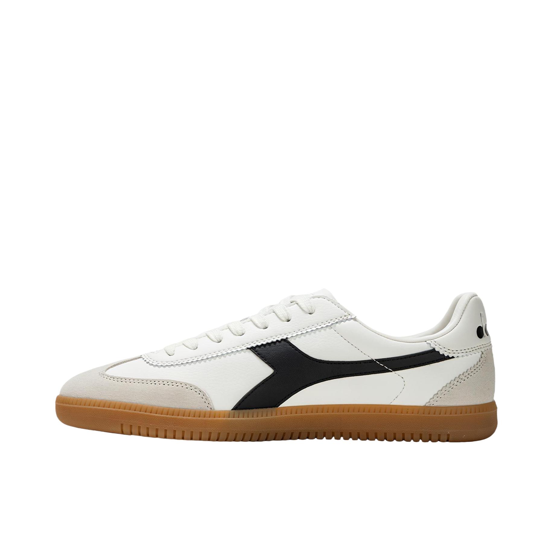 推荐商品：Diadora Saunter 复古 牛皮革 做旧 防滑 薄底T头 德训鞋 板鞋 N5412 白色