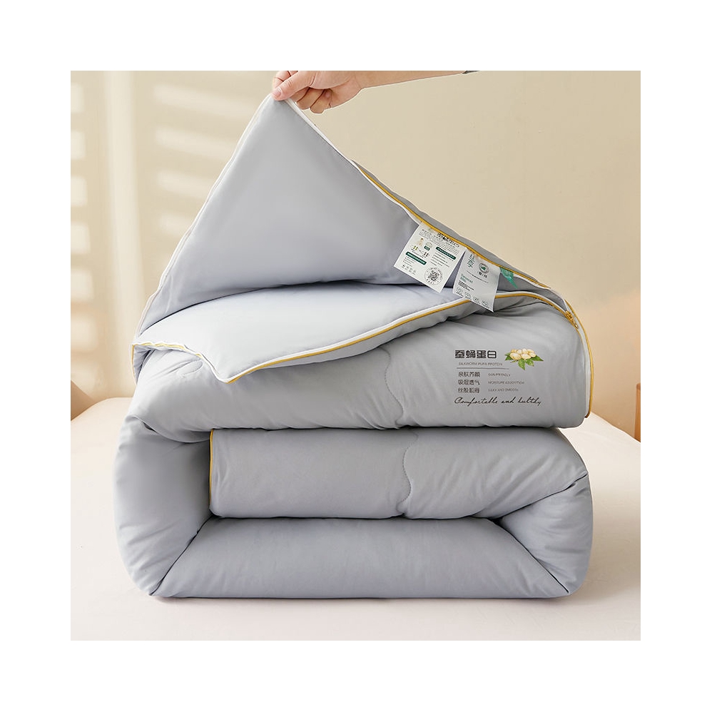 推荐商品：枫情鸟 A类 涤纶被面 100%桑蚕丝冬被