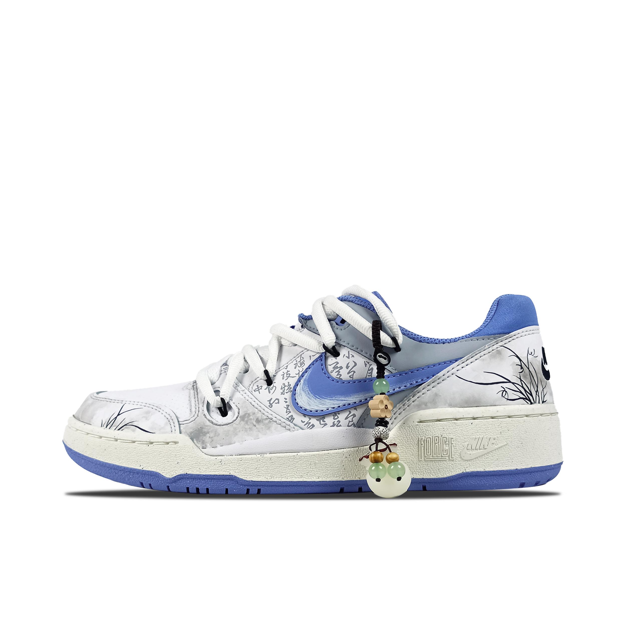 推荐商品：【定制球鞋】Nike Full Force 板鞋 合成革防水防滑耐磨国潮风美式 梦雨云烟