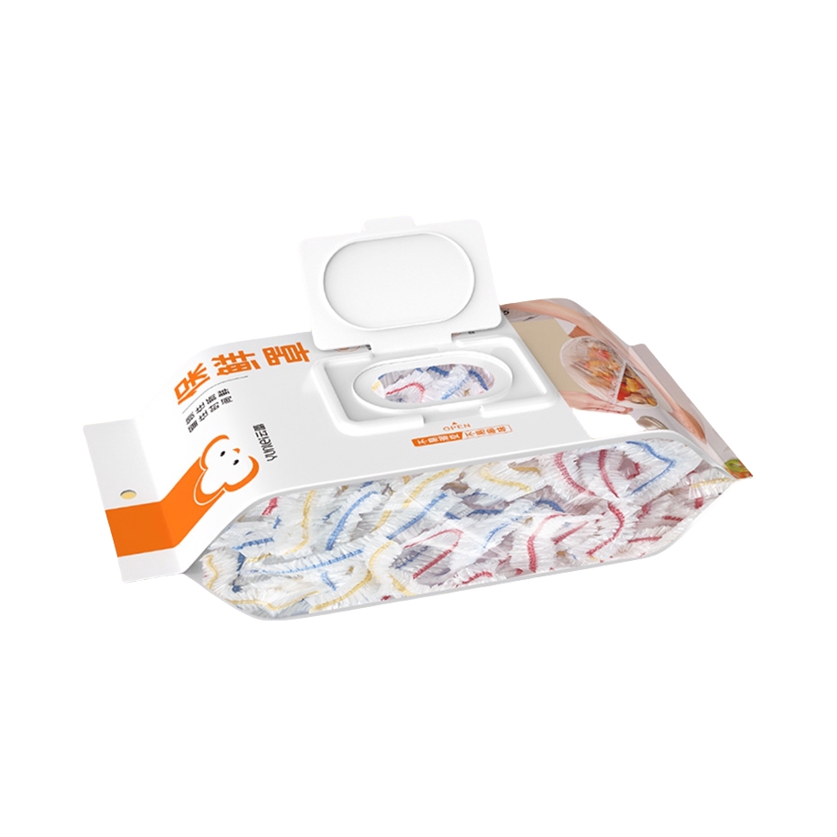 推荐商品：YUNLEI/云蕾 83515 加厚彩筋款 直径10-28cm 抽取式保鲜膜套